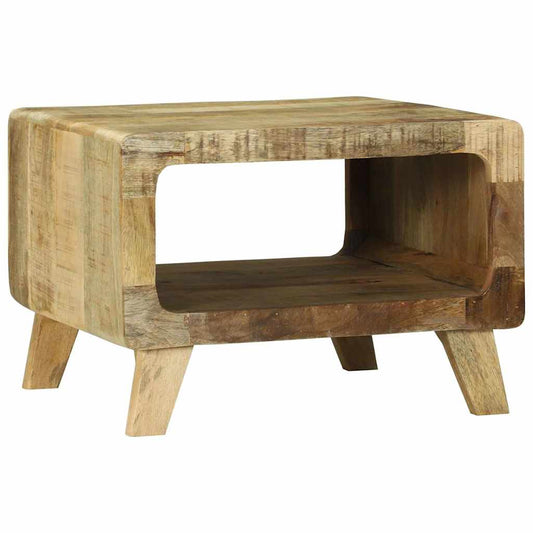 Salongbord Sofabord Brun 50 x 50 x 35 cm Heltre grovt mangotre