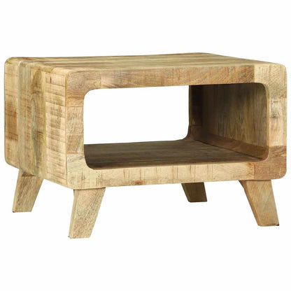 Salongbord Sofabord Brun 50 x 50 x 35 cm Heltre grovt mangotre