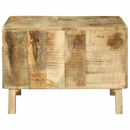 Salongbord Sofabord Brun 50 x 50 x 35 cm Heltre grovt mangotre