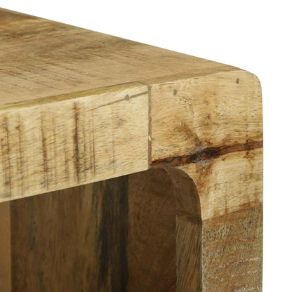 TV-Møbel Tre TV-benk med hylle med lagring Brun Massivt mangotre