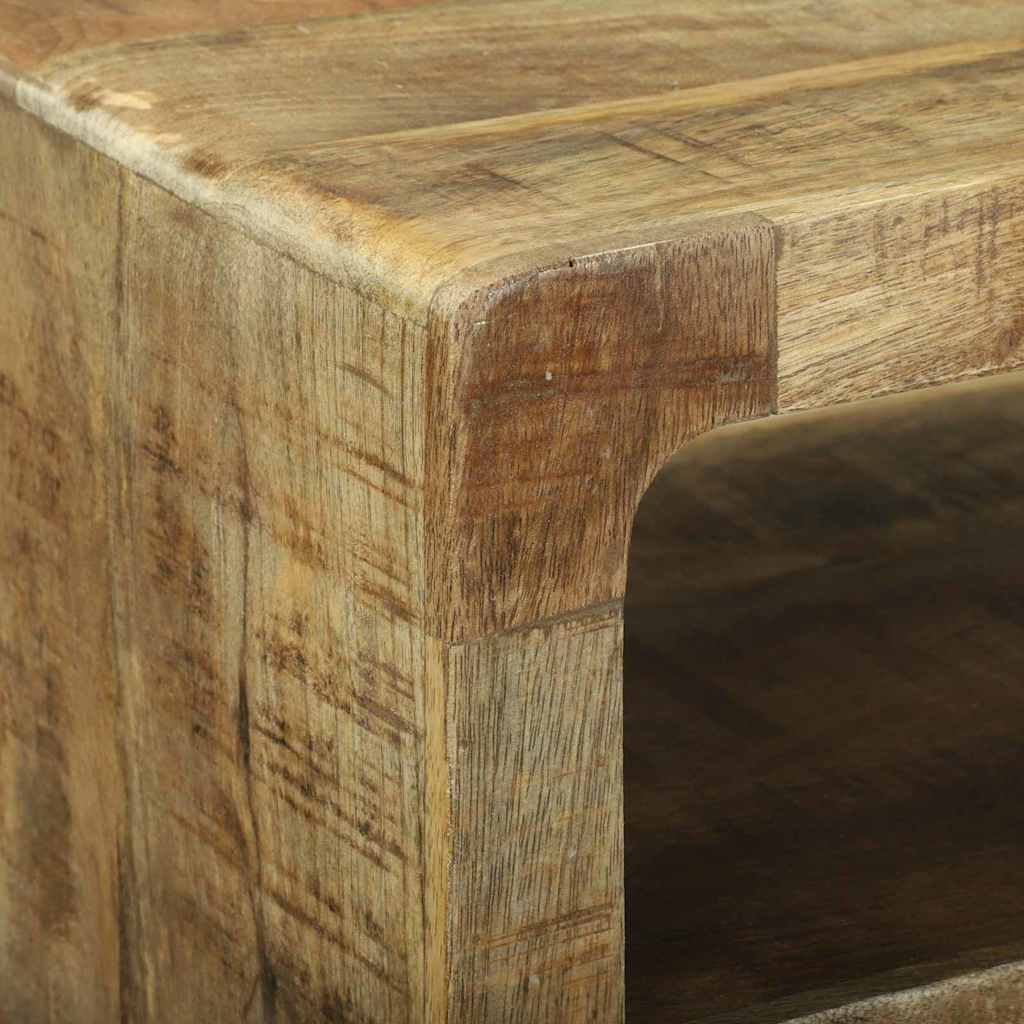 TV-Møbel Tre TV-benk med hylle Brun 60 x 32 x 36 cm Massivt mangotre