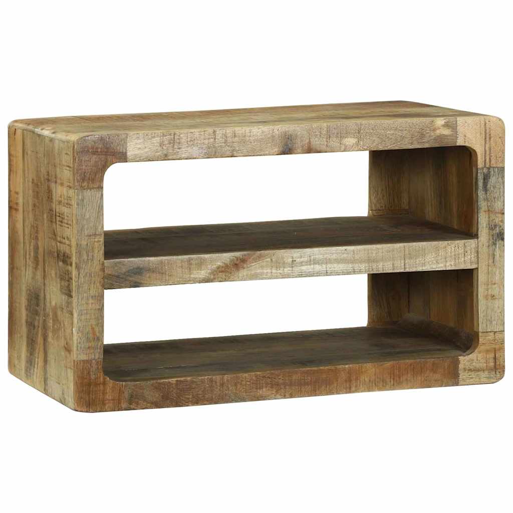 TV-Møbel Tre TV-benk med hylle Brun 60 x 32 x 36 cm Massivt mangotre