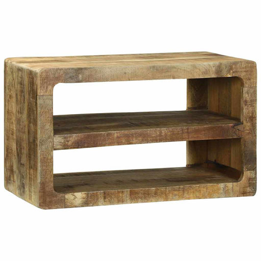 TV-Møbel Tre TV-benk med hylle Brun 60 x 32 x 36 cm Massivt mangotre