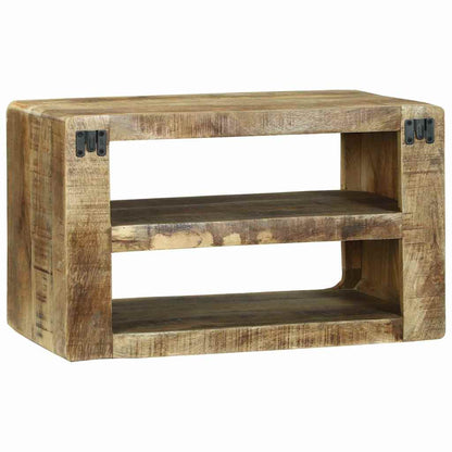 TV-Møbel Tre TV-benk med hylle Brun 60 x 32 x 36 cm Massivt mangotre