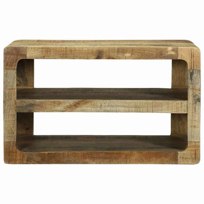 TV-Møbel Tre TV-benk med hylle Brun 60 x 32 x 36 cm Massivt mangotre