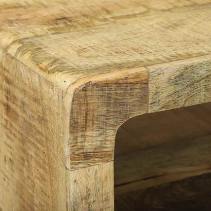 TV-Møbel Tre TV-benk med hylle Brun 80 x 32 x 36 cm Massivt mangotre