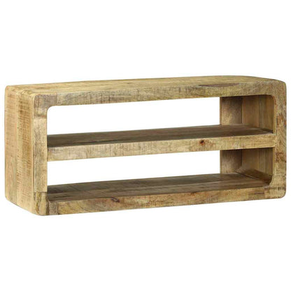 TV-Møbel Tre TV-benk med hylle Brun 80 x 32 x 36 cm Massivt mangotre