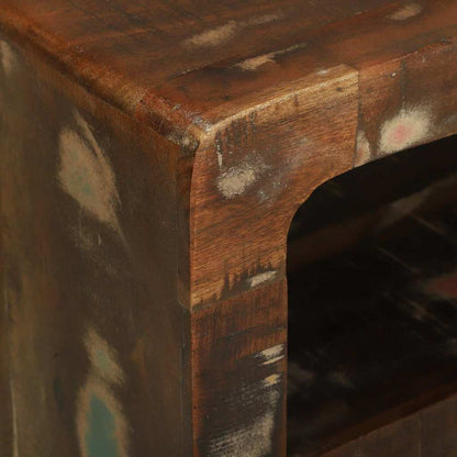 TV-Møbel Tre TV-benk Flerfarget 80 x 32 x 36 cm Massivt gjenvunnet tre