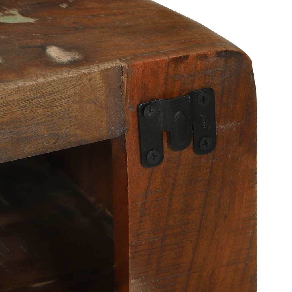 TV-Møbel Tre TV-benk Flerfarget 80 x 32 x 36 cm Massivt gjenvunnet tre