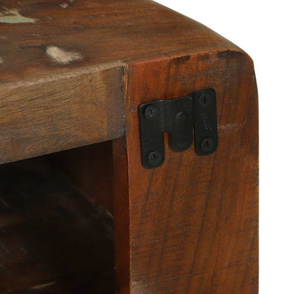 TV-Møbel Tre TV-benk Flerfarget 80 x 32 x 36 cm Massivt gjenvunnet tre