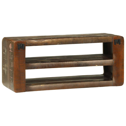 TV-Møbel Tre TV-benk Flerfarget 80 x 32 x 36 cm Massivt gjenvunnet tre