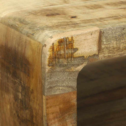 TV-Møbel Tre TV-benk med hylle Brun 100 x 32 x 36 cm Massivt mangotre