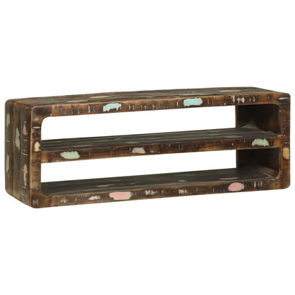 TV-Møbel Tre TV-benk Flerfarget 100 x 32 x 36 cm Massivt gjenvunnet tre