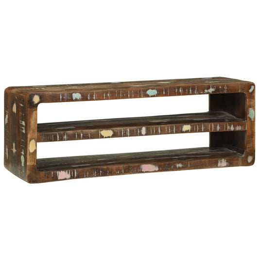 TV-Møbel Tre TV-benk Flerfarget 100 x 32 x 36 cm Massivt gjenvunnet tre