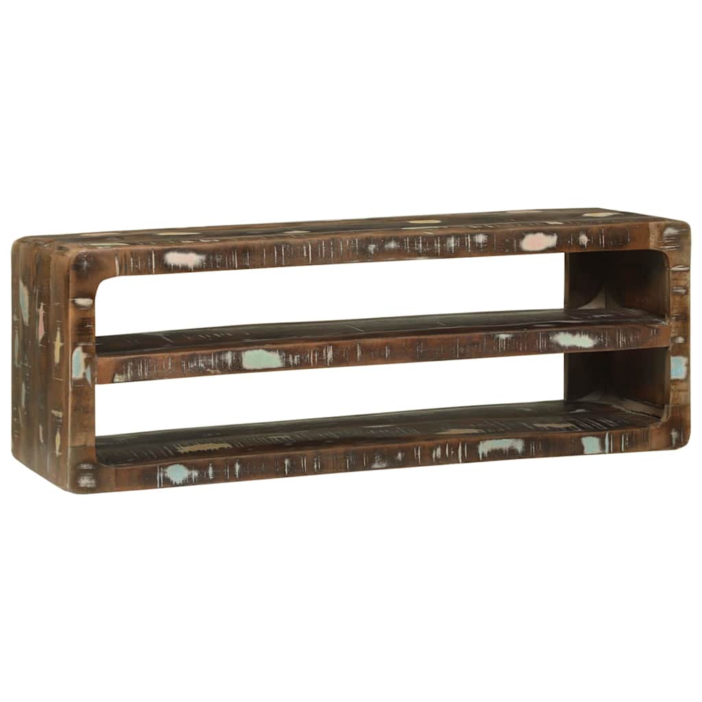 TV-Møbel Tre TV-benk Flerfarget 100 x 32 x 36 cm Massivt gjenvunnet tre