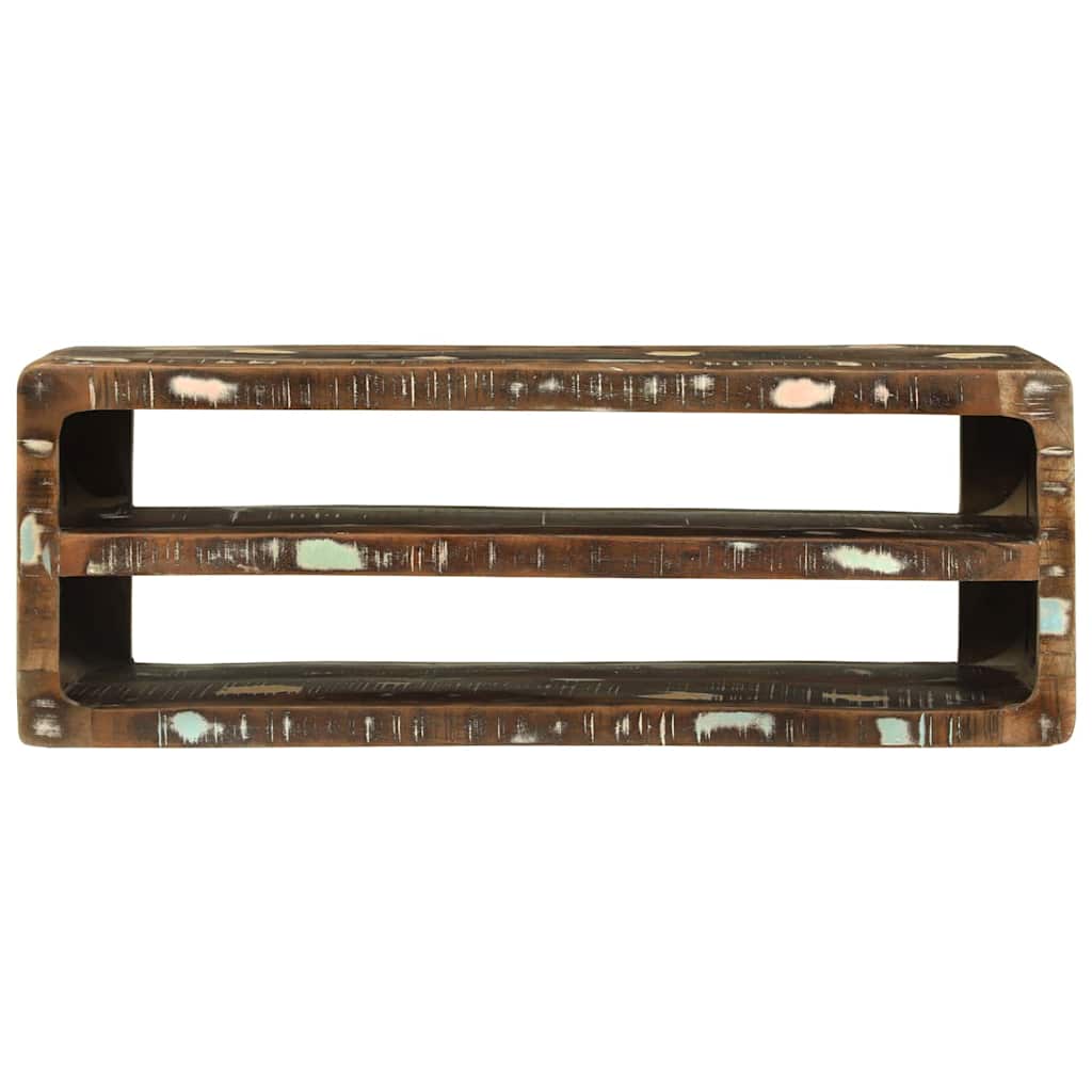 TV-Møbel Tre TV-benk Flerfarget 100 x 32 x 36 cm Massivt gjenvunnet tre