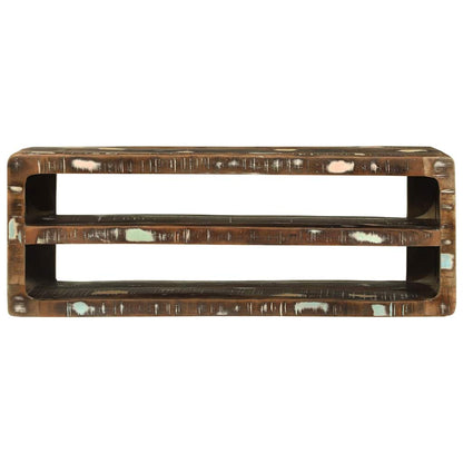 TV-Møbel Tre TV-benk Flerfarget 100 x 32 x 36 cm Massivt gjenvunnet tre