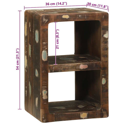 TV-Møbel Tre TV-Skap Flerfarget 36 x 30 x 54 cm Massivt gjenvunnet tre