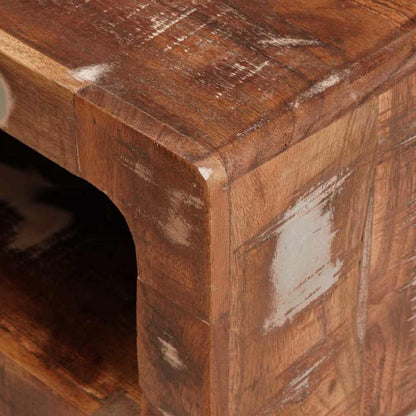 Sidebord Tre Flerfarget 40 x 40 x 49 cm gjenvunnet heltre