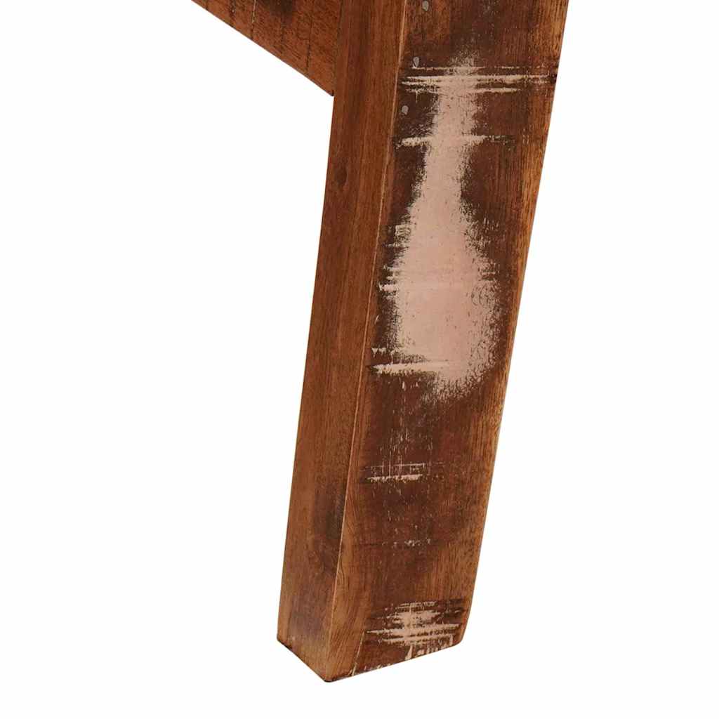 Sminkebord med hylle Brun 90 x 76 x 45 cm Solid gjenvunnet tre