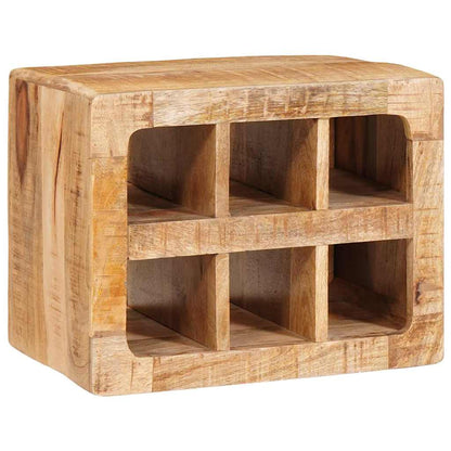 Vinstativ Vinhylle Veggmontert Brun 44 x 30 x 35 cm heltre mango