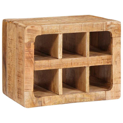 Vinstativ Vinhylle Veggmontert Brun 44 x 30 x 35 cm heltre mango