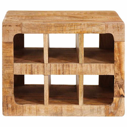 Vinstativ Vinhylle Veggmontert Brun 44 x 30 x 35 cm heltre mango