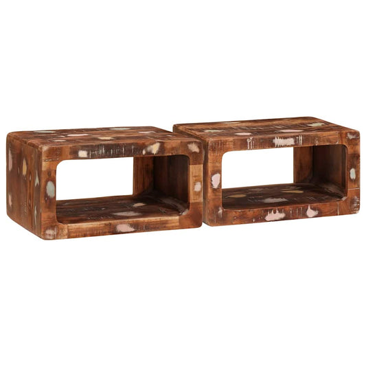 Nattbord Sengbord Tre 45 x 30 x 24 cm gjenvunnet heltre