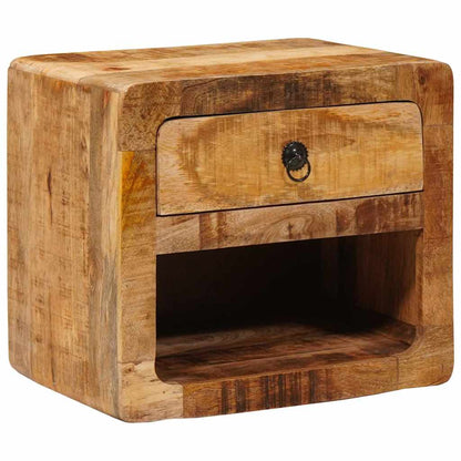 Nattbord Sengbord Tre Vegghengt med skuff Brun 40 x 30 x 36 cm heltre mango