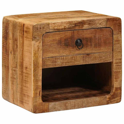 Nattbord Sengbord Tre Vegghengt med skuff Brun 40 x 30 x 36 cm heltre mango