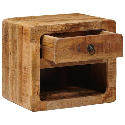 Nattbord Sengbord Tre Vegghengt med skuff Brun 40 x 30 x 36 cm heltre mango