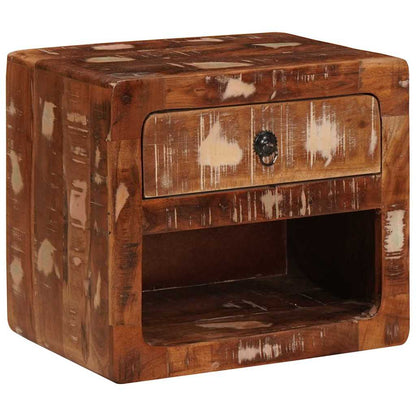 Nattbord Sengbord Tre Vegghengt Flerfarget 40 x 30 x 36 cm gjenvunnet heltre