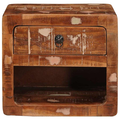 Nattbord Sengbord Tre Vegghengt Flerfarget 40 x 30 x 36 cm gjenvunnet heltre