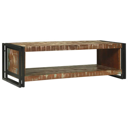 Salongbord Sofabord Brun 120 x 50 x 38 cm gjenvunnet heltre