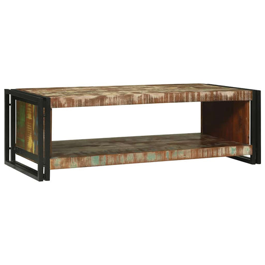 Salongbord Sofabord Brun 120 x 50 x 38 cm gjenvunnet heltre