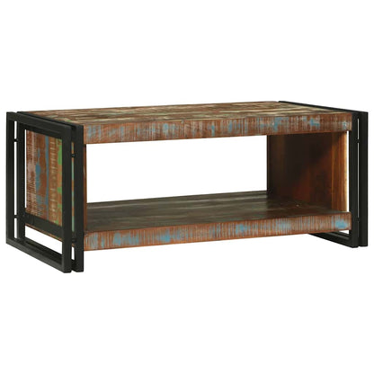 Salongbord Sofabord Brun 90 x 50 x 38 cm gjenvunnet heltre