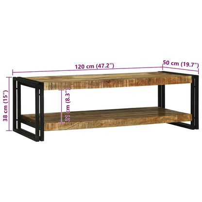 Salongbord Sofabord Brun 120 x 50 x 38 cm heltre mango