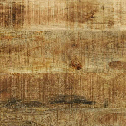 Salongbord Sofabord Tre 3 stk Brunt og Svart Heltre grovt mangotre