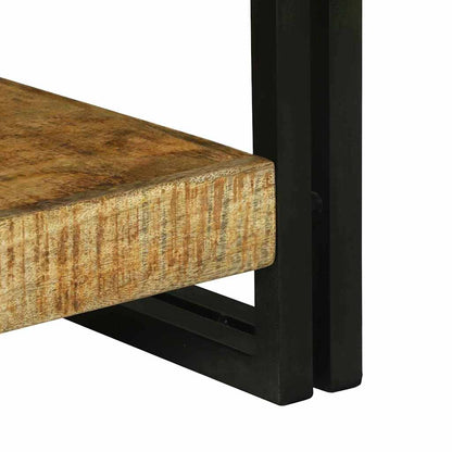 Avlastningsbord Konsollbord Brun 120 x 33 x 75 cm Heltre grovt mangotre