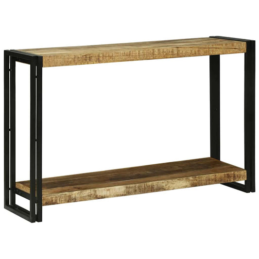 Avlastningsbord Konsollbord Brun 120 x 33 x 75 cm Heltre grovt mangotre