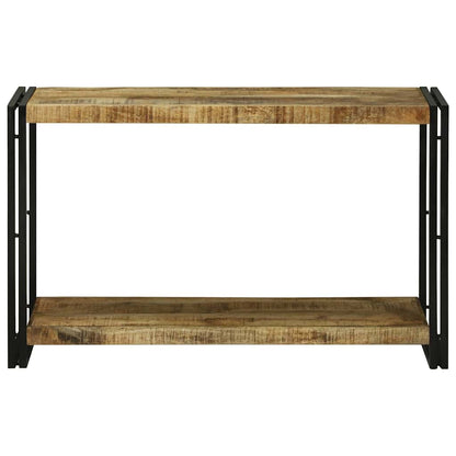 Avlastningsbord Konsollbord Brun 120 x 33 x 75 cm Heltre grovt mangotre
