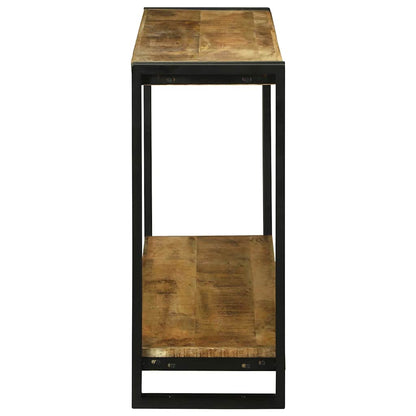 Avlastningsbord Konsollbord Brun 120 x 33 x 75 cm Heltre grovt mangotre