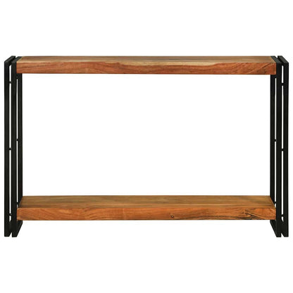 Avlastningsbord Konsollbord Brun med hylle 120 x 33 x 75 cm heltre akasie