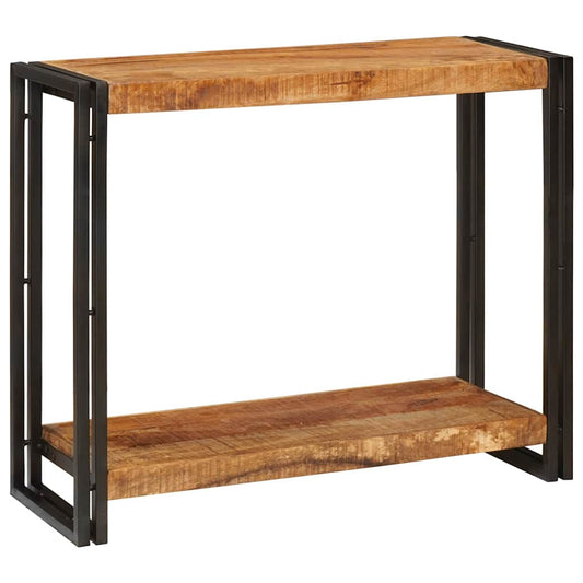 Avlastningsbord Konsollbord Brun 90 x 33 x 75 cm Heltre grovt mangotre