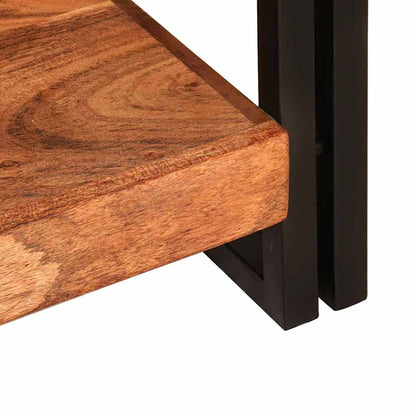 Avlastningsbord Konsollbord Brun med hylle 90 x 33 x 75 cm heltre akasie