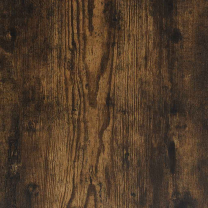Skoskap Skohylle Skobenk Røkt Eik 61x32x70 cm