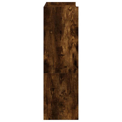Skoskap Skohylle Skobenk Røkt Eik 60x25x81 cm