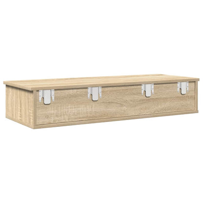 Vegghylle Sonoma Eik med skuffer 100x37,5x19 cm