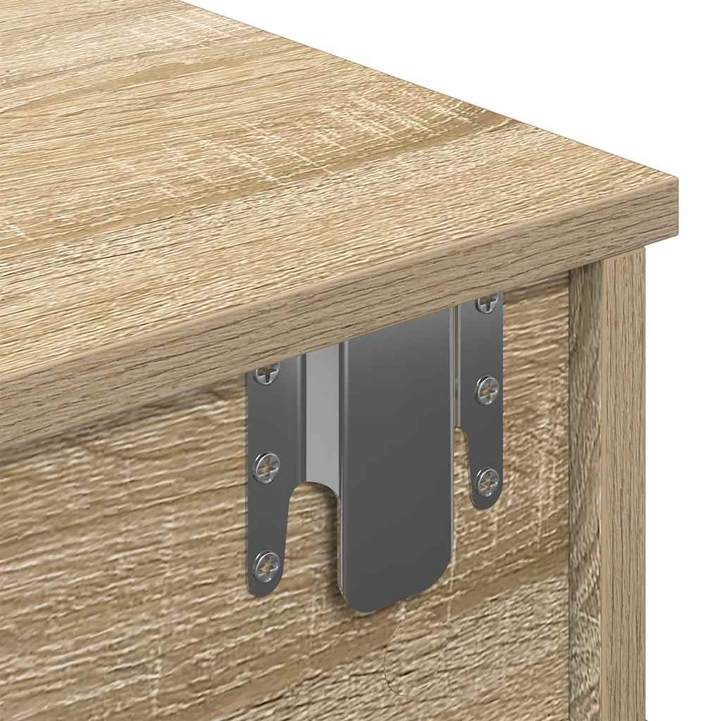 Vegghylle Sonoma Eik med skuffer 100x37,5x19 cm