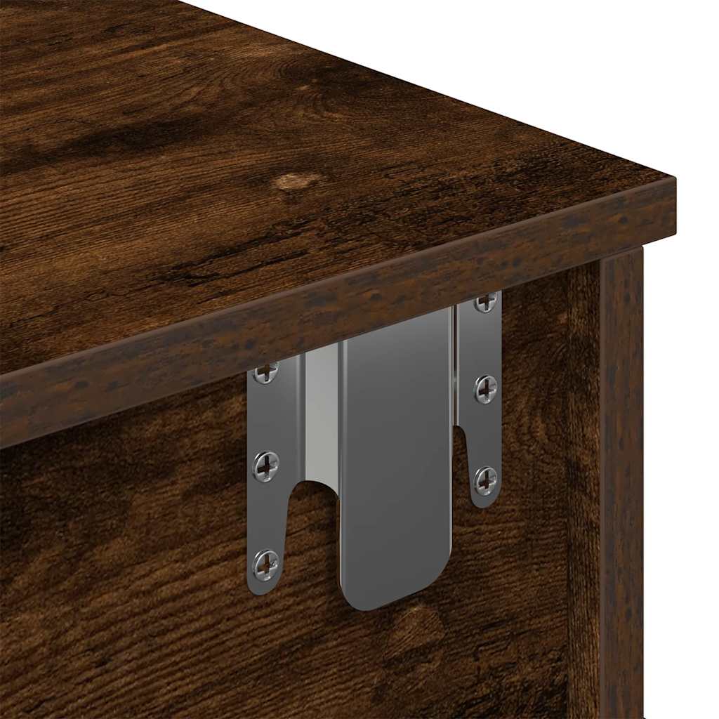 Vegghylle Røyk Eik med skuffer 100x37,5x19 cm